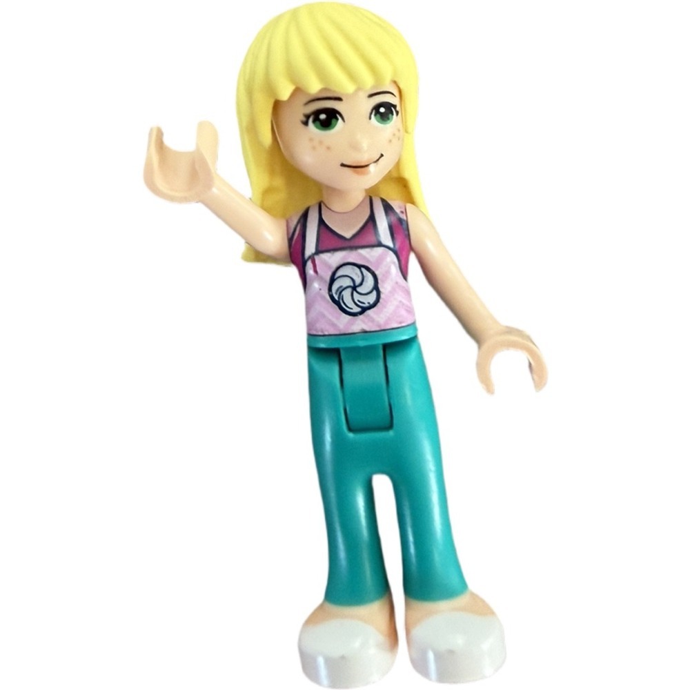 Lego Friends Olivia and Stephanie Mini Figures Mini Fig Helmet Accessory Cupcak - Picture 4 of 5